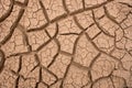 Shallow and Deep Cracks in Thick Mud Royalty Free Stock Photo