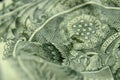 American eagle on reverse of US dollar bill. Royalty Free Stock Photo