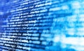 Shallow Depth of Field effect. The concept of modern technology and site development. Real css code developing screen. Coding Royalty Free Stock Photo
