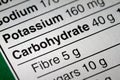 Shallow depth of Field image of Nutrition Facts