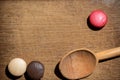 Shallow Depth of Field image of three cookies