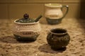 Shallow depth of field Irish sugar container