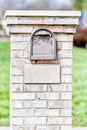 Mailbox in urban area on a sunny day