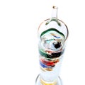 Shallow focus shot looking down on galileo thermometer Royalty Free Stock Photo