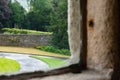 Shallow focus taken from within a famous building. Royalty Free Stock Photo