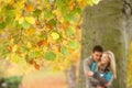 Shallow Focus View Of Romantic Teenage Couple