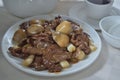 Shallow fried Beef mushroom dish