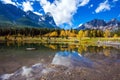 Shining day in Canmore Royalty Free Stock Photo