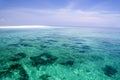 Shallow Open Sea and Sand Bar Royalty Free Stock Photo