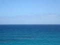 Shallow wavy ocean waters of Waimanalo bay looking into the pacific ocean