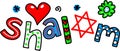 Shalom Cartoon Text Expression