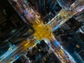 Top down view of Hong Kong city Royalty Free Stock Photo