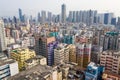 Top down view of Hong Kong city Royalty Free Stock Photo