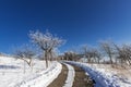 Shamakhi Astrological Observatory in winter time Royalty Free Stock Photo