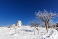 Shamakhi Astrological Observatory in winter time Royalty Free Stock Photo