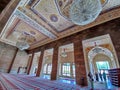 Shamakhi juma mosque, unique architecture. Friday cathedral mosque. Interior frescoes and decoration