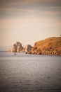 Shaman rock on lake Baykal in Russia