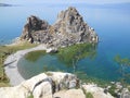 Shaman rock is a famous place of lake Baikal