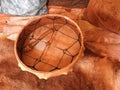 Shamanic tambourine. Shaman drum. For rituals and rites
