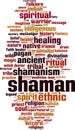 Shamnism word cloud Royalty Free Stock Photo