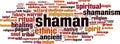 Shamnism word cloud Royalty Free Stock Photo