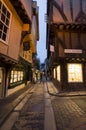 The Shambles at dusk, York Royalty Free Stock Photo