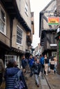 The Shambles, a famous medieval street in York Royalty Free Stock Photo