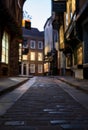 The Shambles, historic street of butcher shops dating back to medieval times. Now one of York`s main tourist attractions. Royalty Free Stock Photo