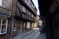 The Shambles medieval shopping street in York.