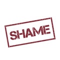 Shame rectangular stamp.