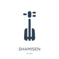 shamisen icon in trendy design style. shamisen icon isolated on white background. shamisen vector icon simple and modern flat