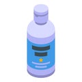 Shampoo baby bottle icon isometric vector. Ailment rear sanitary