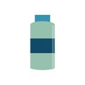 Shampoo bottle. Hairdresser tool flat isoleted icon