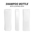 Shampoo bottle isolated on white background. Blank plastic packaging for design. Clipping path Royalty Free Stock Photo