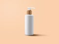 Shampoo Bottle Mockup. Liquid Shampoo Plastic Container, Shower Gel Tube, Shampoo Bottle Mockup with Copy Space Royalty Free Stock Photo