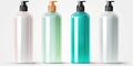 Shampoo Bottle Mockup, Liquid Soap Plastic Container, Shower Gel Tube, Hair Conditioner Box