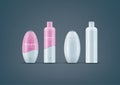 Shampoo bottles mock-up set