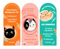 Shampoo for cat, best hairball control, labels