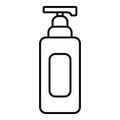 Shampoo dispenser icon , outline style