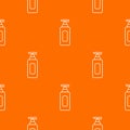 Shampoo dispenser pattern vector orange