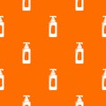 Shampoo dispenser pattern vector orange