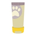 Shampoo with a paw for animals, cats, dogs, animal care