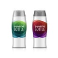 Shampoo plastic bottle or shower gel bottle template design. Vector blank mock up. Cream or lotion bath care