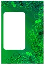 Shamrock background card