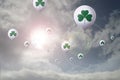 Shamrock balloons