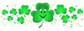 Shamrock Border confetti/eps