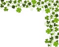 Shamrock & Four Leaf Clover Border