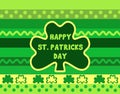 Shamrock frame border Royalty Free Stock Photo