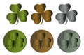 Shamrock leaves Royalty Free Stock Photo