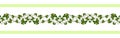 Shamrock pattern seamless border